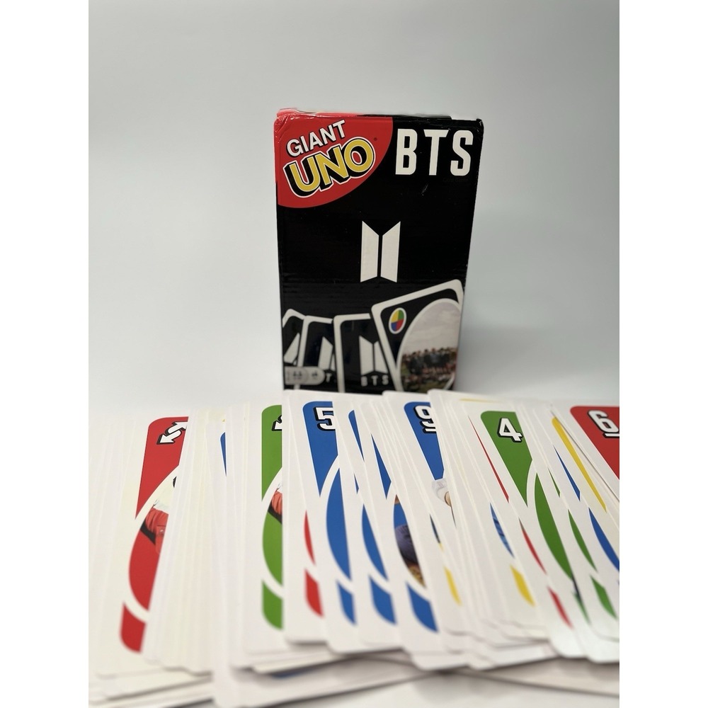 BTS Edition Card Game - Official Mattel Giant UNO BTS Edition Card Game Complete